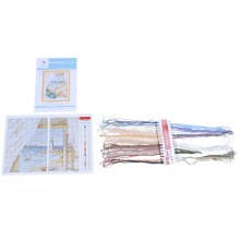 DIY hand stitch set embroidery set 14CT window outside the sea stitch 33 * 40cm home decoration