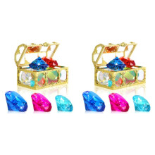 24-Delig Duikspeelgoed met Edelstenen, Inclusief Kleurrijke Diamanten Set, Duikspeelgoed, Schatkist, Onderwaterzwemspeelgoed, Edelsteenpiraatdoos