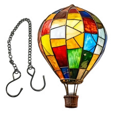 Stained Glass Window Hanging,2D Acrylic Hot Air Balloon Sun-B