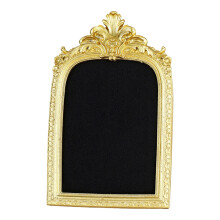 Unique Resin Jewelry Display Stand-Black Door shaped trumpet