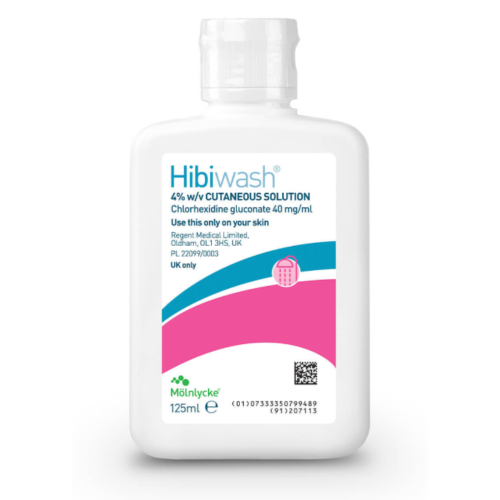 Hibiscrub Hibiwash 4% Cutaneous Solution | Chlorhexidine Gluconate 40 mg/ml | 125 ml