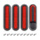Couverture décorative pour fourche avant de Scooters-Rouge 1