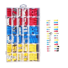 480 St. Isolerade Kabelkontakter, Elektriska Ledningar, Krympkontakter, Spade, Ringgaffel, Ringkabelskor, Rullade Terminaler, Blandat Kit