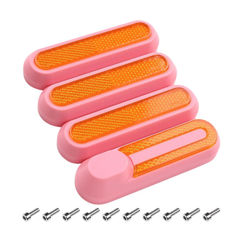 Electric Scooters Front Fork Leg Reflector Cover-New Pink