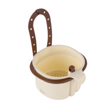 Kitchen Sink Hanging Strainer Basket With Detachable-Brown