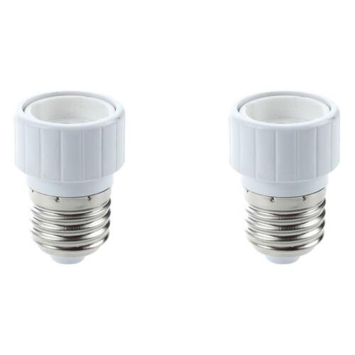 2X Lamp Adapter Lamp Socket for Gu10 to E27 Light Bulbs