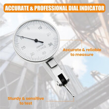 Comparateur à Levier à Cadran Large 0 - 0,8 mm avec Sonde de Haute Précision (Indicateur Micrométrique de 0,01 mm)