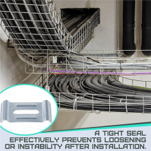 30-Pack Cable Raceways Hold Down Clamps for 4mm-6mm Wire Dia Mesh Cable Trays