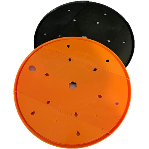 2Pcs Round Planter Insert, 9.4" Planter Insert, Plastic Disk with Drainage Holes for Place Inside Planter 1
