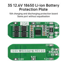 3S 12.6V 18650 Li-Ion Battery Protection Board 10A Charger Discharging Protection Board Same Port Without Equalization