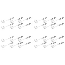 24X Hot Pot SieblöFfel Edelstahl Hot Pot SieblöFfel Mesh Skimmer LöFfel Asiatische Siebkelle mit Griff