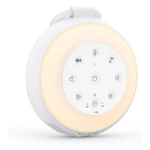 Máquina de Sonido Portátil para Bebés con 24 Sonidos, Altavoz Inalámbrico y Luz Nocturna.