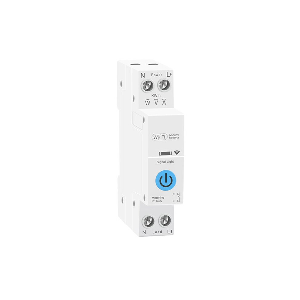Wifi Circuit Breaker 1P+N Over-Voltage/Current Protector Under Voltage Protection Remote Control 63T 6034064163764