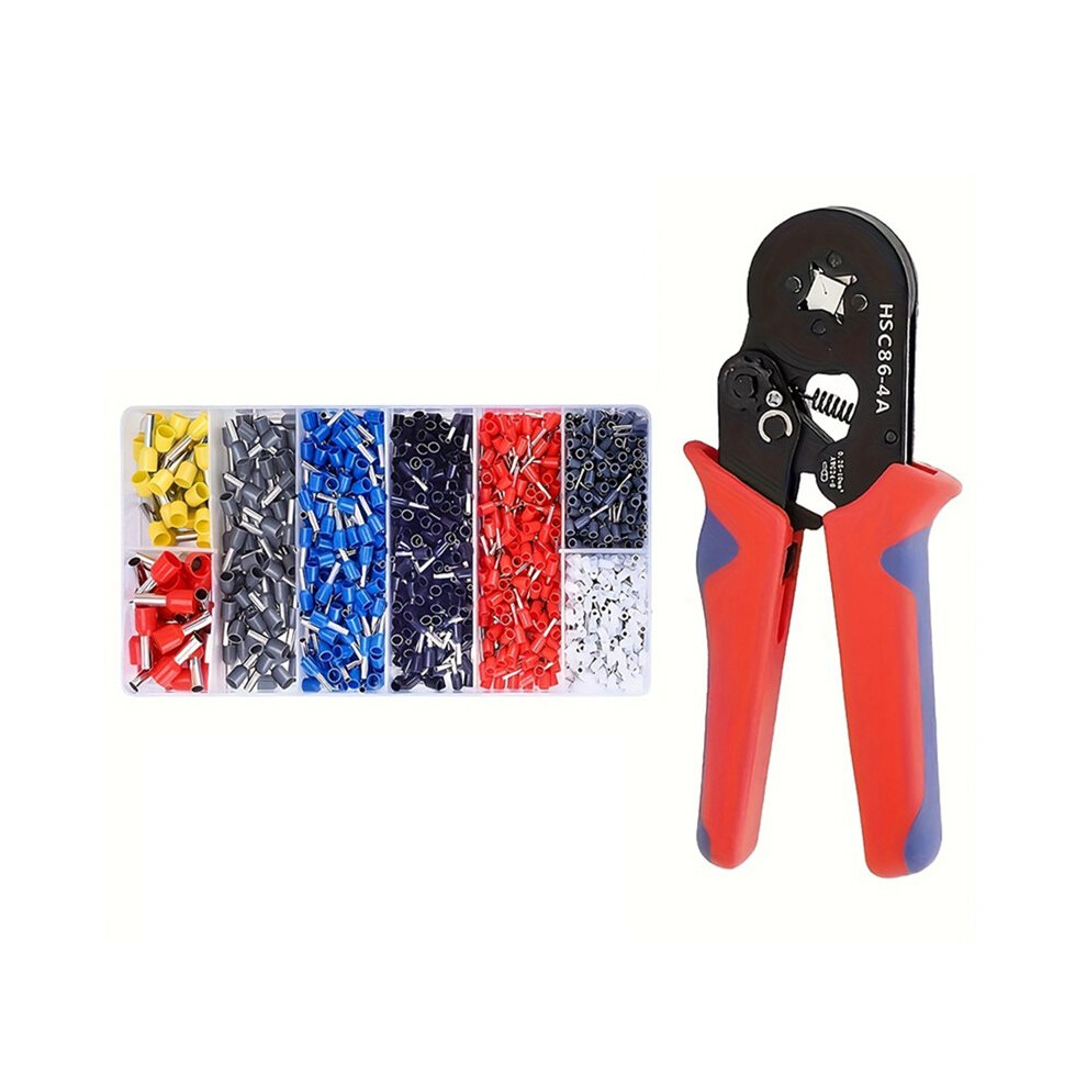 Crimper Plier Hsc8 6-4 0.25-10Mm Â² For Ferrule Tubular Terminals Ferrule Crimping Clamp Set Wire Electrician Tool 6031945989376