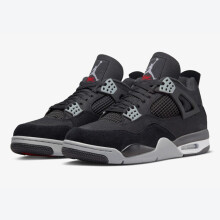 (EUR47.5) Air Jordan 4 Retro SE Black Canvas