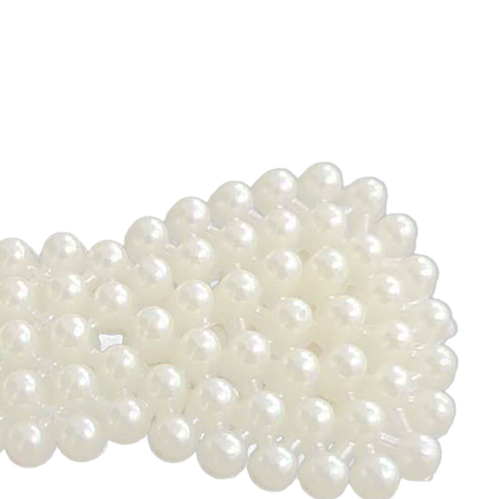 False Pearl Hair Barrettes Side Clip