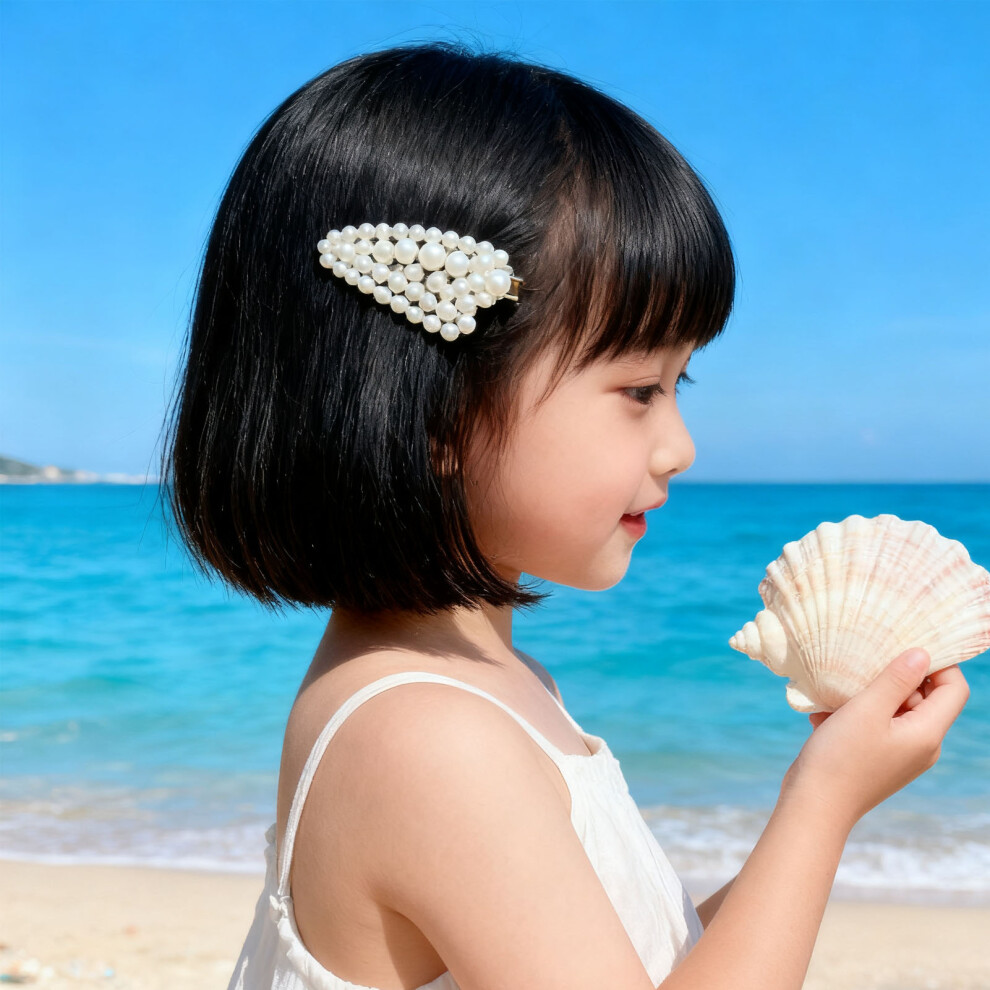 Cute Pearl Bang Clip Fashionable