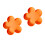 Mahjong Dices Holder Flower Plate For Kitchen Storage-Orange 1