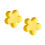 Mahjong Dices Holder Flower Plate For Kitchen Storage-Yellow 1