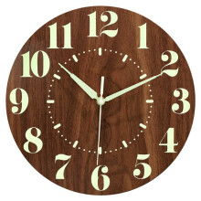 Reloj de Pared Que Brilla en la Oscuridad, Reloj Silencioso de 12 Pulgadas Que Funciona con Pilas, Reloj de Pared Iluminado para DecoracióN de