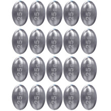 25g 20st Olijfvormige Holle Loodhanger, Zeehengelhanger, Vistuig