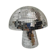 9-Zoll-Pilzform, Disco-Spiegel, Kugel, Schlafzimmerdekoration, Ästhetisch, Retro, Reflektierend, Glitzernd, Pilz-Party, Heimdekoration