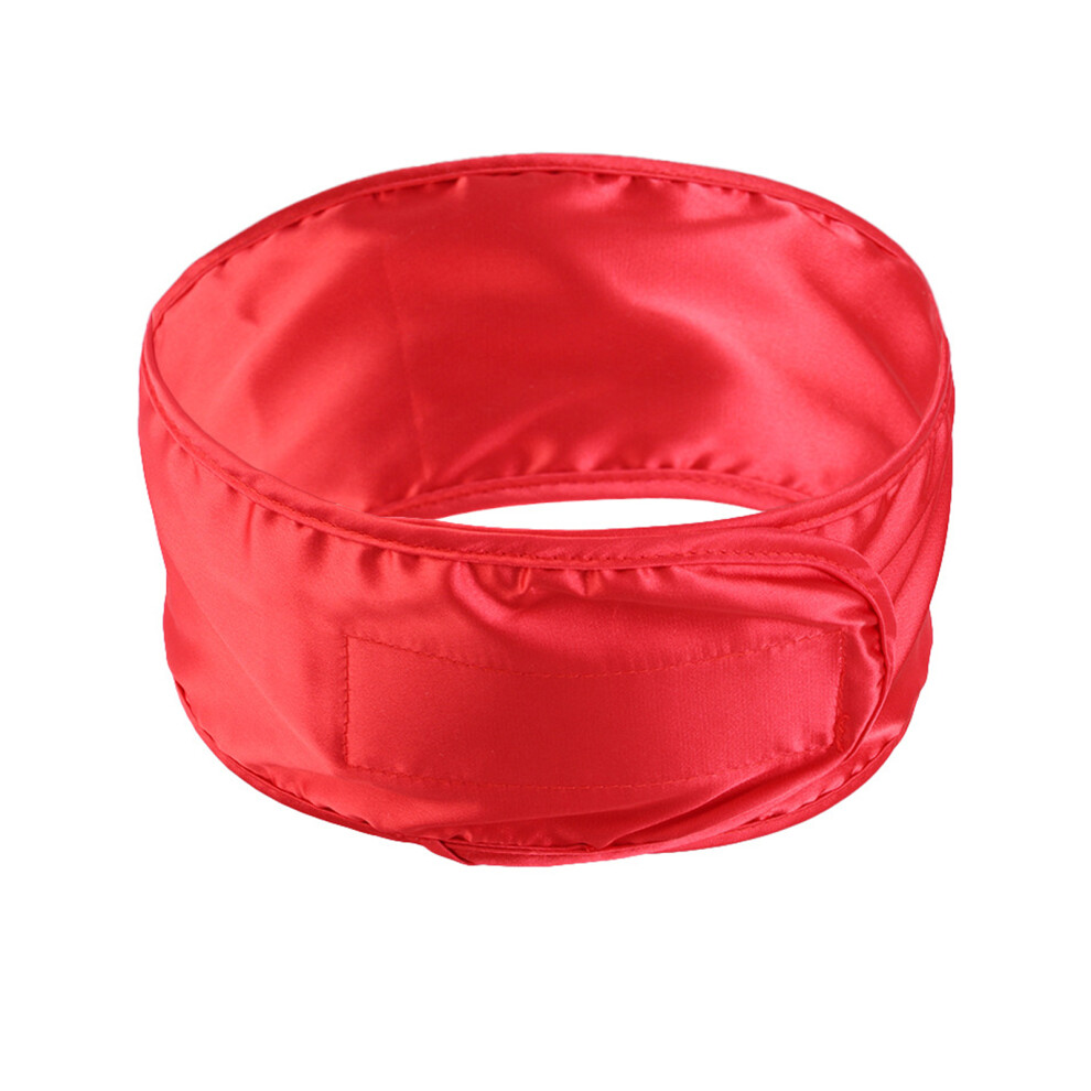 Red Wide Hair Band Facial Spa Headband Adjustable Head Wrap For