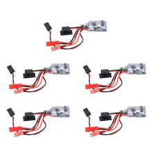 5X Rc ESC 10a Brushed Motor Speed Controller for Rc Car Boat W/O Brake Without Brake