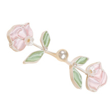 Handmade Pearls Flower Chinese Button Closure For Bridals-1