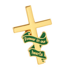 Unique Brooch Pin Ribbon Badge Beautiful Pin Alloy-Green