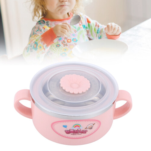 Kinderschüssel mit Deckel Datumsanzeige Rosa 1