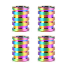 4 Stuks Outdoor Titanium Legering/Rvs TC4 Kraal Mes Paracord Touw Camping Mes Hanger EDC Tool