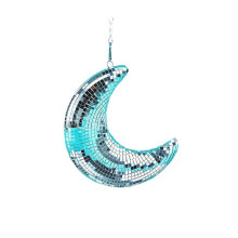 Disco Moon Shaped Disco Balls Decor for Party,Room,Home,Bar,Hanging Disco Decor Retro-Reflective Disco Lights