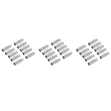 30Pcs Bnc-Buchse Auf Bnc-Buchse Cctv-ÜBerwachungskamera-Adapter Gerader Anschluss für Cctv-System Silber