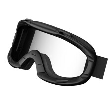 Kinder winddichte Fahrradbrille Kinder Radfahren-schwarz durch