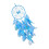Dream Catcher Handmade Feathered Hanging Ornament Natives-Blue 1