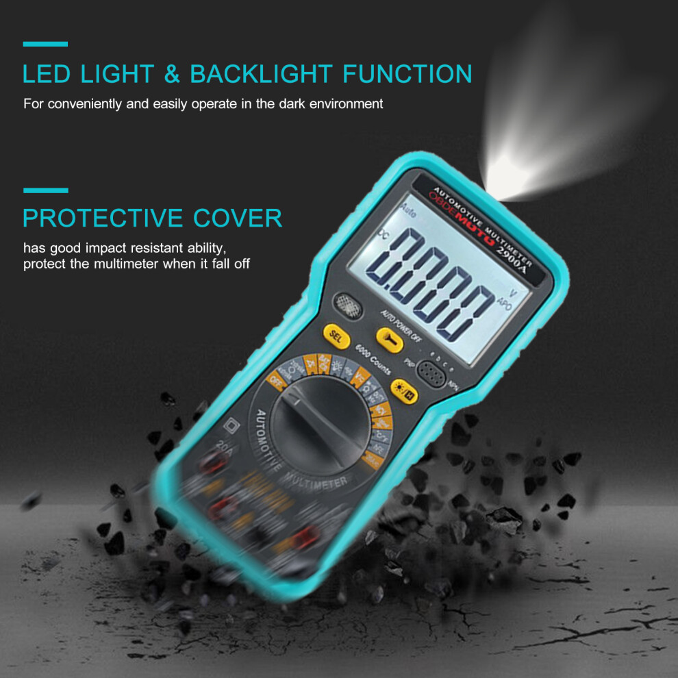 LCD Digital Automotive Multimeter TRMS