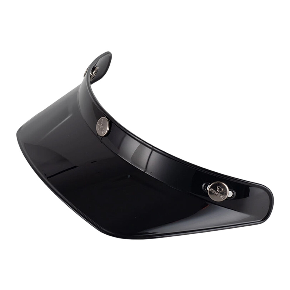 Detachable Helmet Brim With Triple Snap System-Glossy Black 7704001252200
