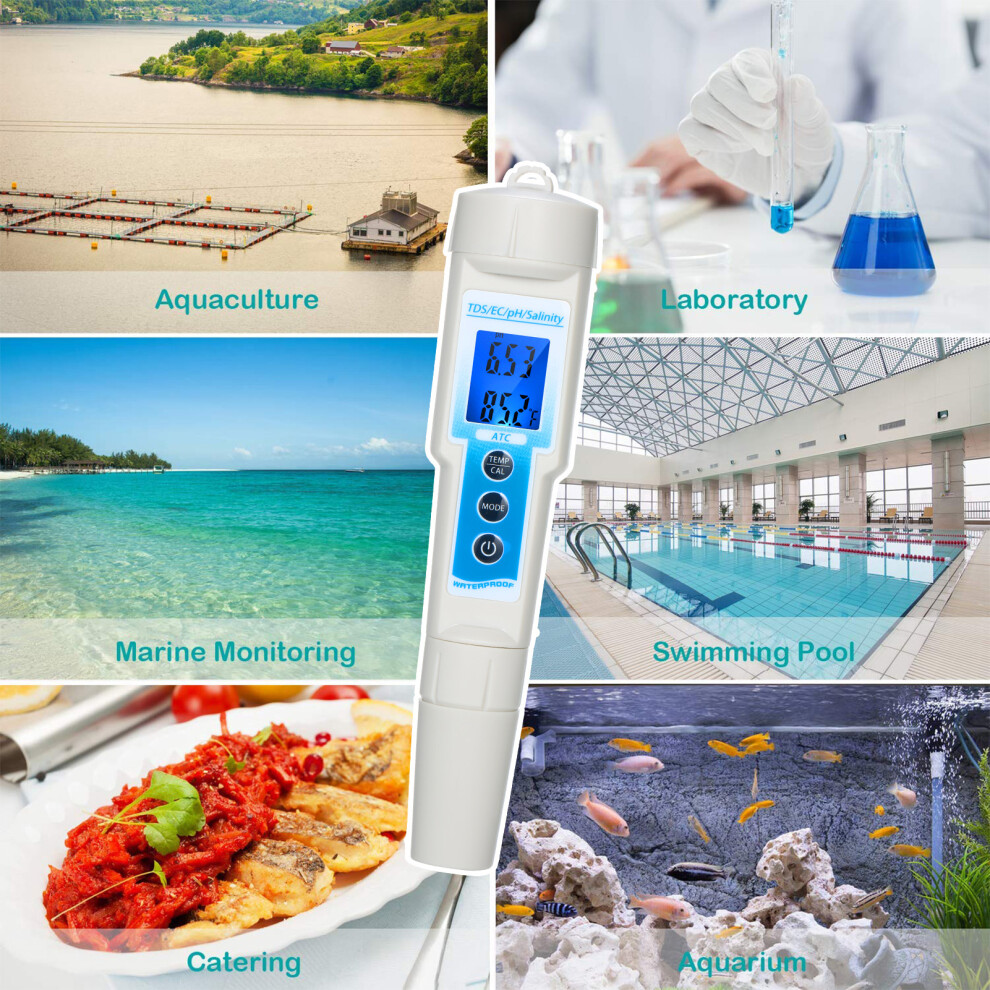 5in1 PH EC TDS Salinity Tester