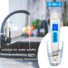 5-in-1 Waterproof PH Tester UK