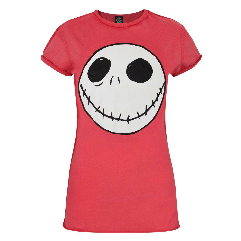 Disney (Small) The Nightmare Before Christmas Short Sleeved T-Shirt (Womens ) Red