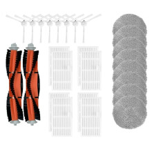 Pour Uwant U200 / Kyvol S60 / Lydsto W2 Robot Aspirateur Pièces de Rechange Sac à Poussière Brosse Latérale Principale Filtre Hepa Chiffon de