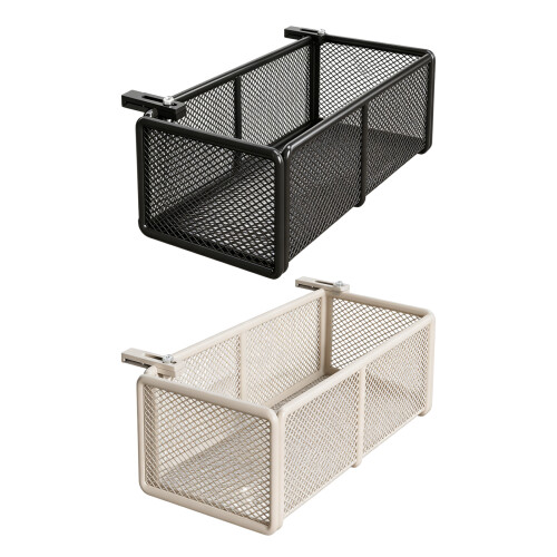 Sturdy Iron Hanging farmer Shelf For Balcony Display With-White 1