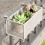 Sturdy Iron Hanging farmer Shelf For Balcony Display With-White 7