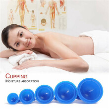 60Pcs  Health Care Vacuum Cupping Cups Silicone Suction Cup Massage