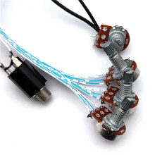 2X 3Band EQ Preamp Circuit Guitar Dual Potentiometer for Active Bass Guitar Pickup 5 Control Knobs Guitar Pickup Control