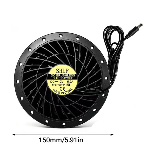 Efficient 15Cm Round Blower Fan For Inflatable Costumes-4.8A 1