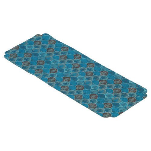 Chinese Brocade Tea Cup Placemat Purple