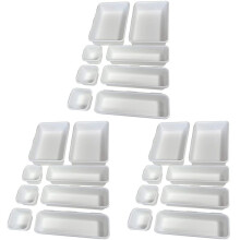 Drawer Organizer (24 PCS) - Interlocking Desk Organizer Tray Drawer Dividers Snap Together for Custom Layout Non Slip
