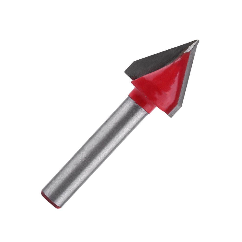 Precision V Groove Router Bit 6mm Shaft